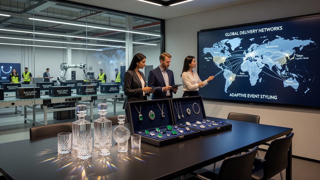 Globale Liefernetzwerke für Baccarat Kristall und Schmuck