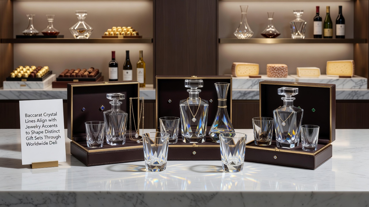 Baccarat Geschenksets mit Kristall und Schmuck über globale Netzwerke