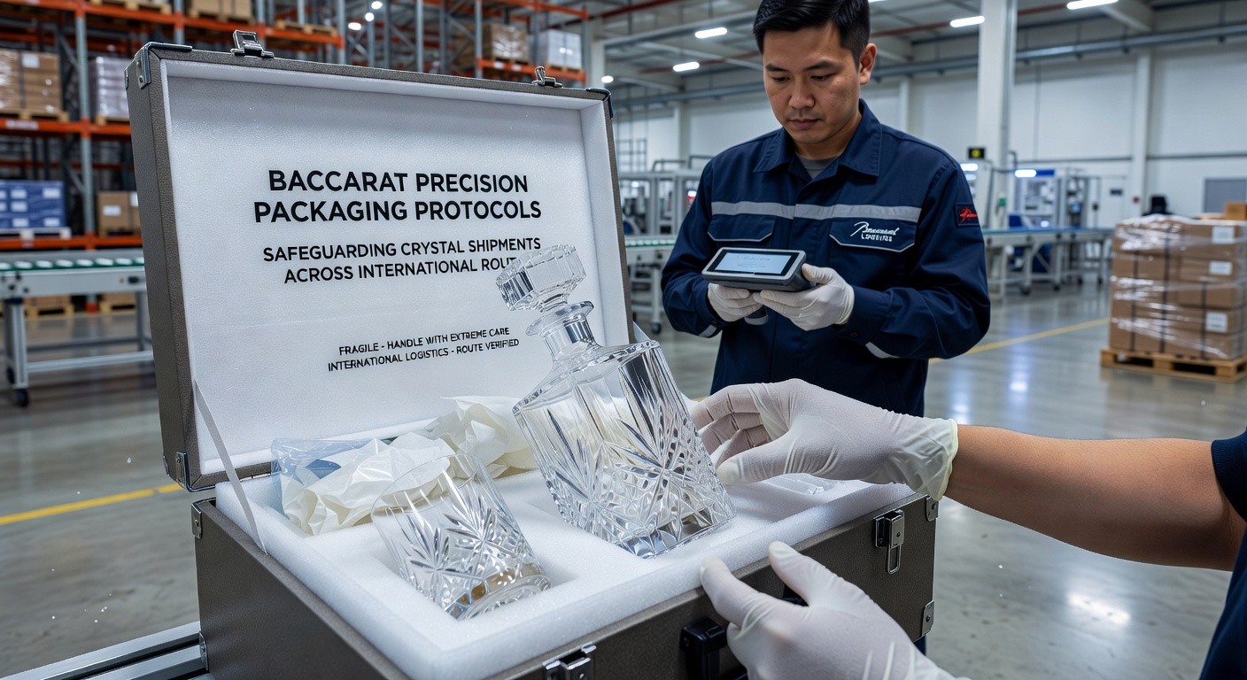 Baccarat Verpackungsprotokolle für internationale Kristallsendungen
