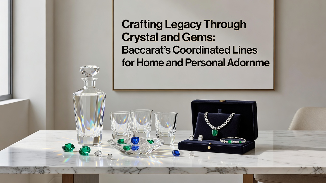 Baccarat Schmuck und Kristallarrangement