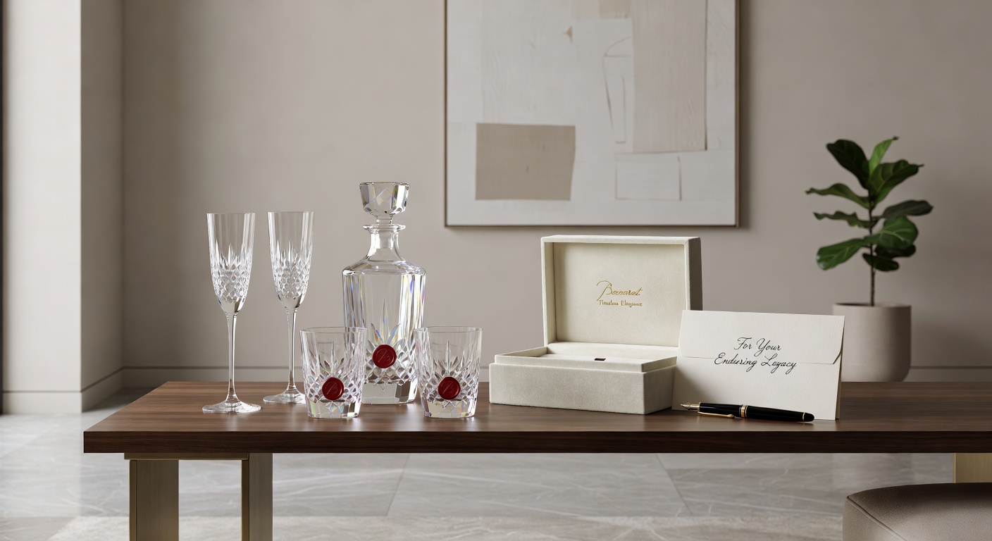 Baccarat Kristall Stücke als Geschenke und Erbstücke